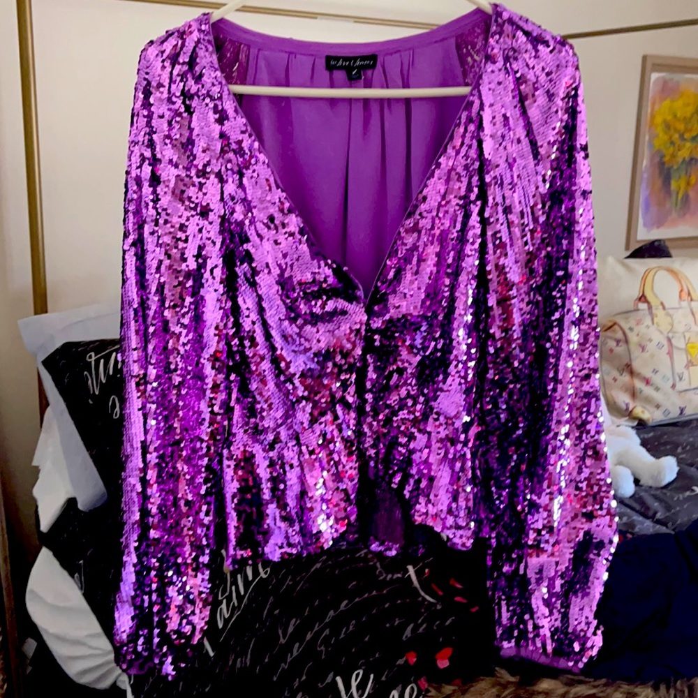 For love and lemons size small women’s sparkle party top